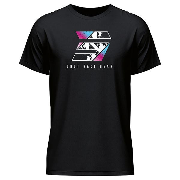 T-shirt SHOT DIVISION Crni 2XL