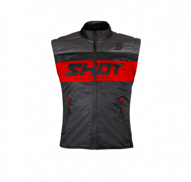 Body warmer SHOT LITE black / red 2XL