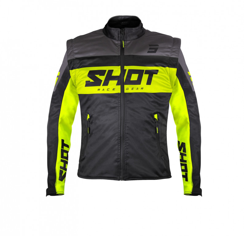 Jacket SHOT SOFTSHELL LITE black / neon yellow 2XL