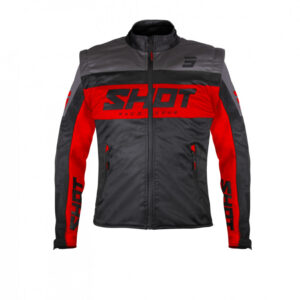 Moto jakna SHOT softshell LITE crna / crvena 2XL