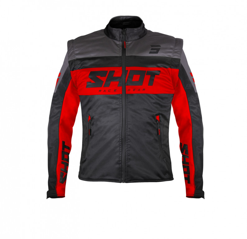 Jacket SHOT SOFTSHELL LITE black / red 2XL