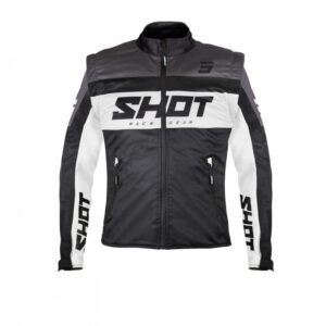 Moto jakna SHOT softshell LITE crna / bijela 2XL