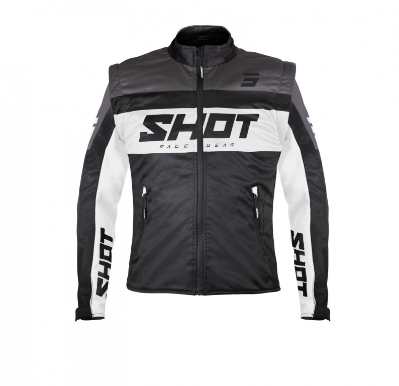 Jacket SHOT SOFTSHELL LITE black / white 2XL