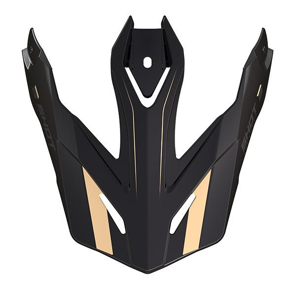 Helmet peak SHOT TREK RALLY black / sand glossy