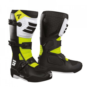 Čizme SHOT RACE 4 black / white / neon yellow 39