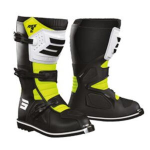 Čizme SHOT RACE 2 KID black / white / neon yellow 30