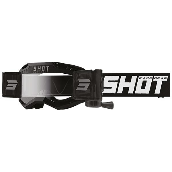 Goggles SHOT ASSAULT 2.0 ROLL-OFF SOLID black glossy