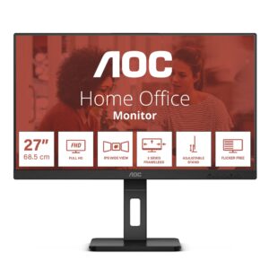 AOC LED 27″ 27E3QAF, VGA, HDMI, DP, 150mm, zvuč.