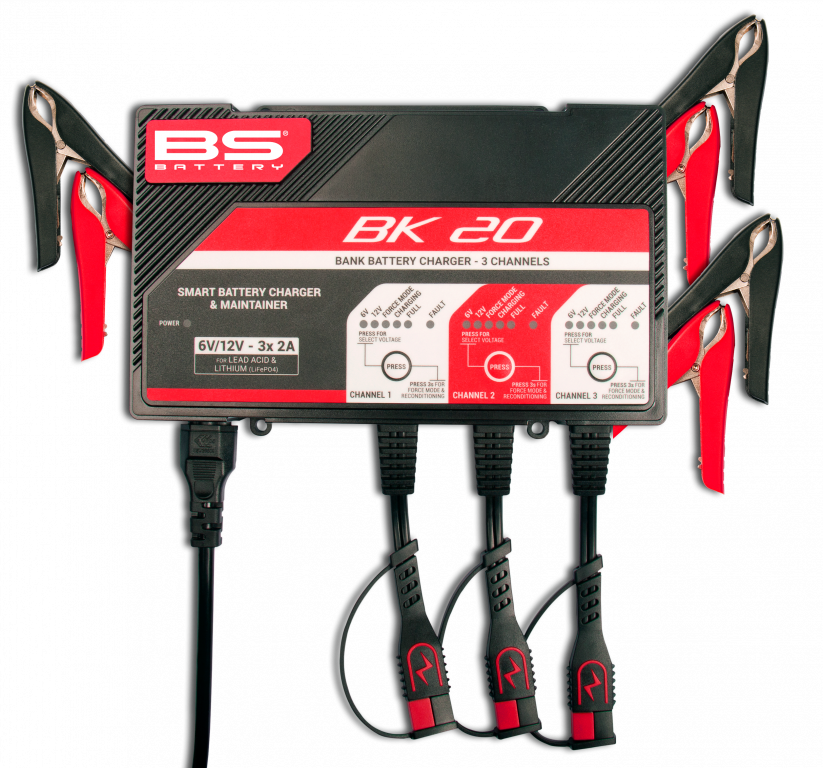 3 channels bank BS-BATTERY (suitable also for Lithium) 12V 2A