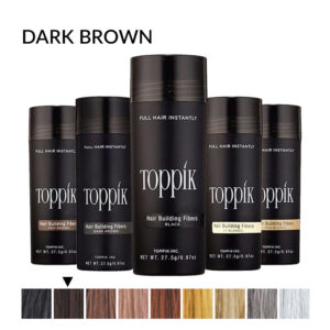 Toppik vlakna za kosu, Dark Brown / Tamno smeđa (velika 27,5 g, do 50 nanosa)