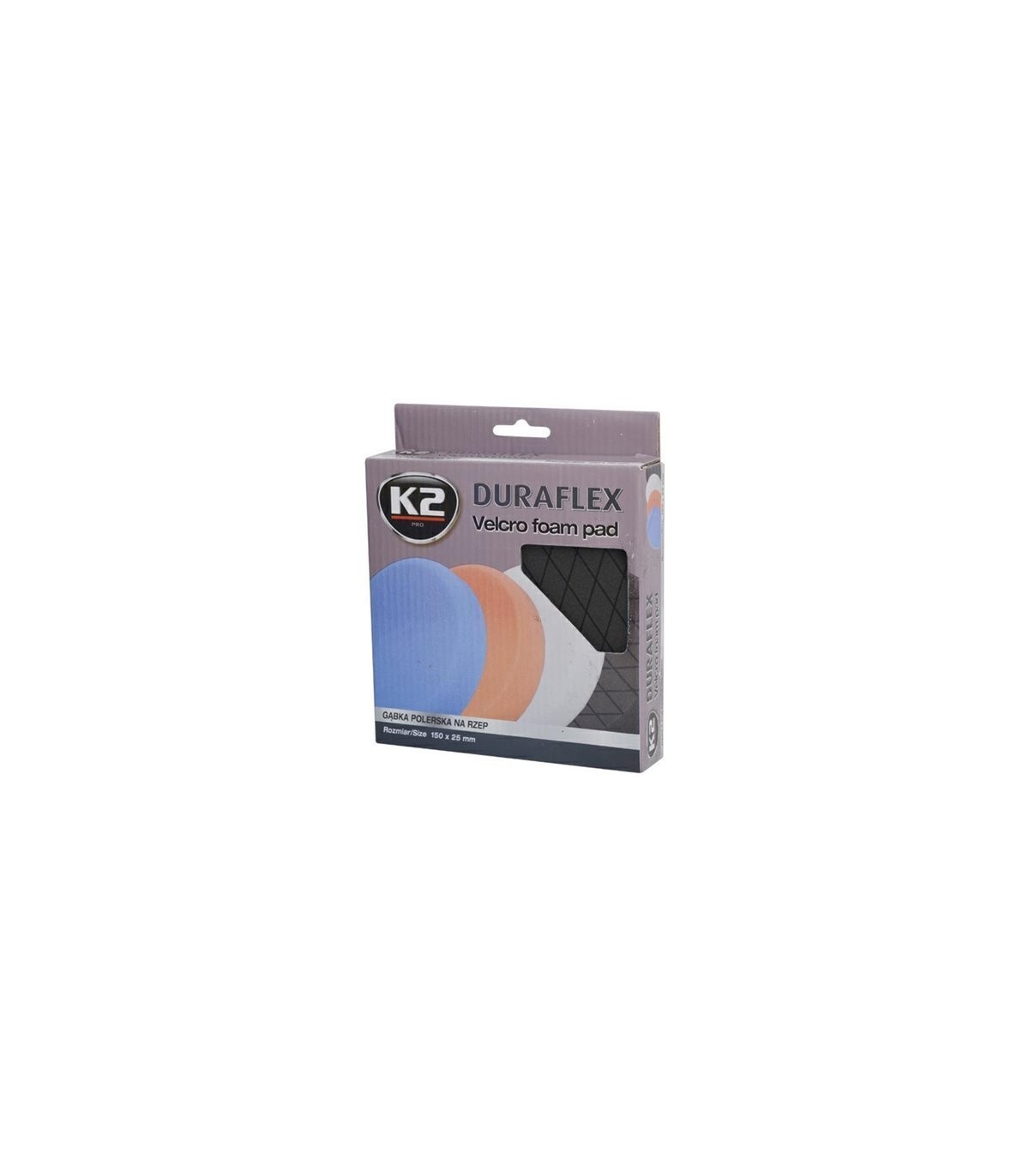 K2 DURAFLEX POLISHING SPONGE 150 x 25 mm BLACK
