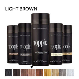 Toppik vlakna za kosu, Light Brown / Svijetlo smeđa (velika 27,5 g, do 50 nanosa)