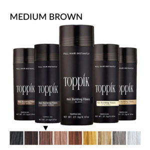 Toppik vlakna za kosu, Medium Brown / Srednje smeđa (velika 27,5 g, do 50 nanosa)