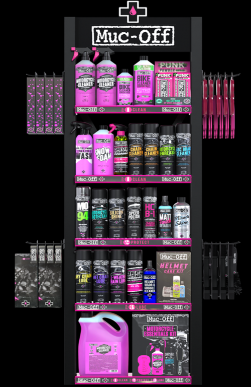 Single LED Stand MUC-OFF (Pack 2 of 2) (Shelves/base/headers/back braces/fixings/caution label)