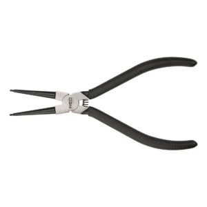 NEO Kliješta za seger prstenove 140 mm, fiksna s unutarnjim vrhom, CrMo, raspon 10 – 25 mm, promjer vrha 1,5 – 2,0 mm