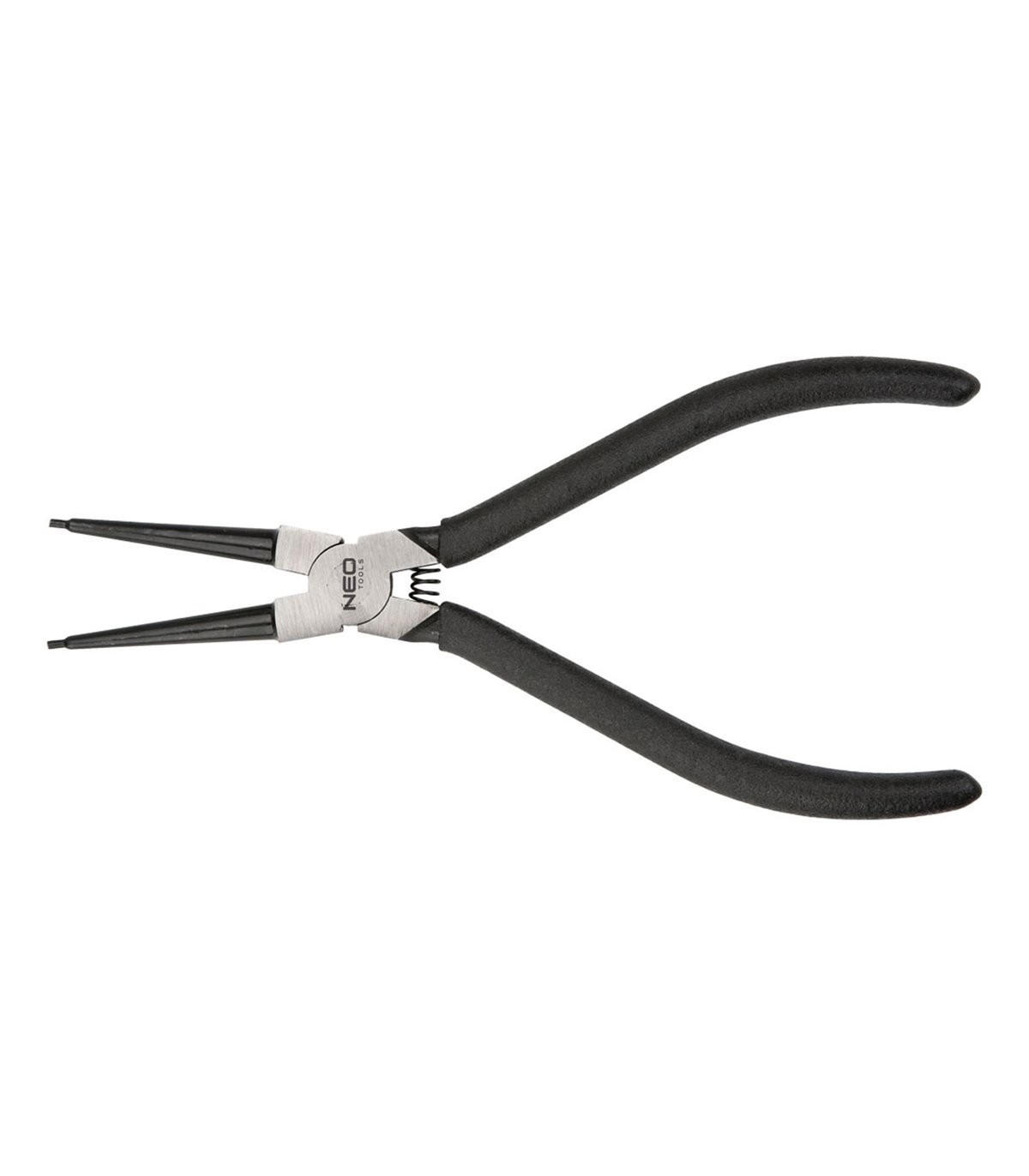 NEO Kliješta za seger prstenove 140 mm, fiksna s unutarnjim vrhom, CrMo, raspon 10 - 25 mm, promjer vrha 1,5 - 2,0 mm
