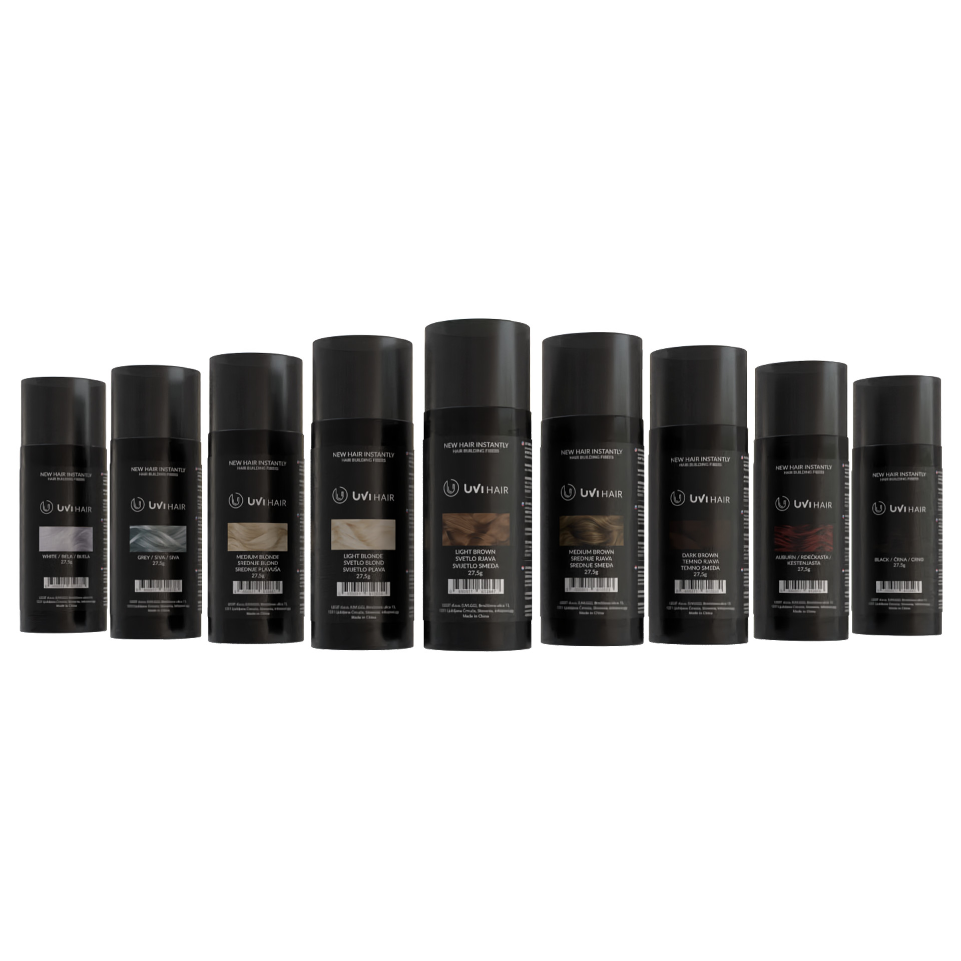 UVI Hair vlakna za kosu, AUBURN / Kestenjasta (velika 27,5 g, do 50 nanosa) - Slika 4
