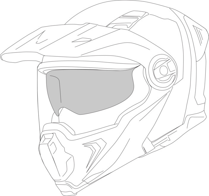 Sun visor GMS FLIPPO