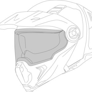 Visor GMS ART.CODE.E1 silver mirrored