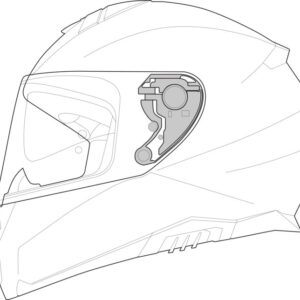 Visor mechanism GMS FLIPPO