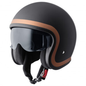 Jet helmet GMS RIDE matt black-bronze 2XL