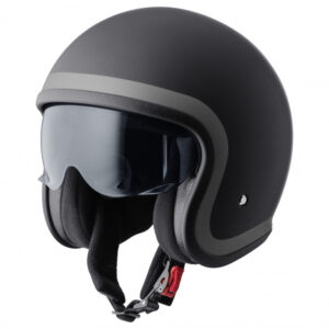 Jet helmet GMS RIDE matt black-grey 2XL