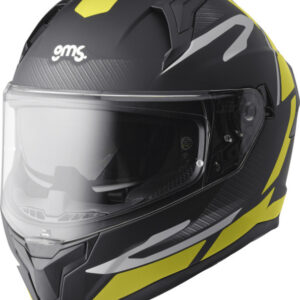 Full face helmet GMS VELOX graphic matt black-yellow-grey 2XL