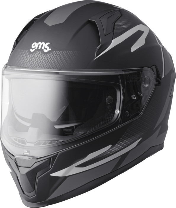 Full face helmet GMS VELOX graphic matt black-grey 2XL