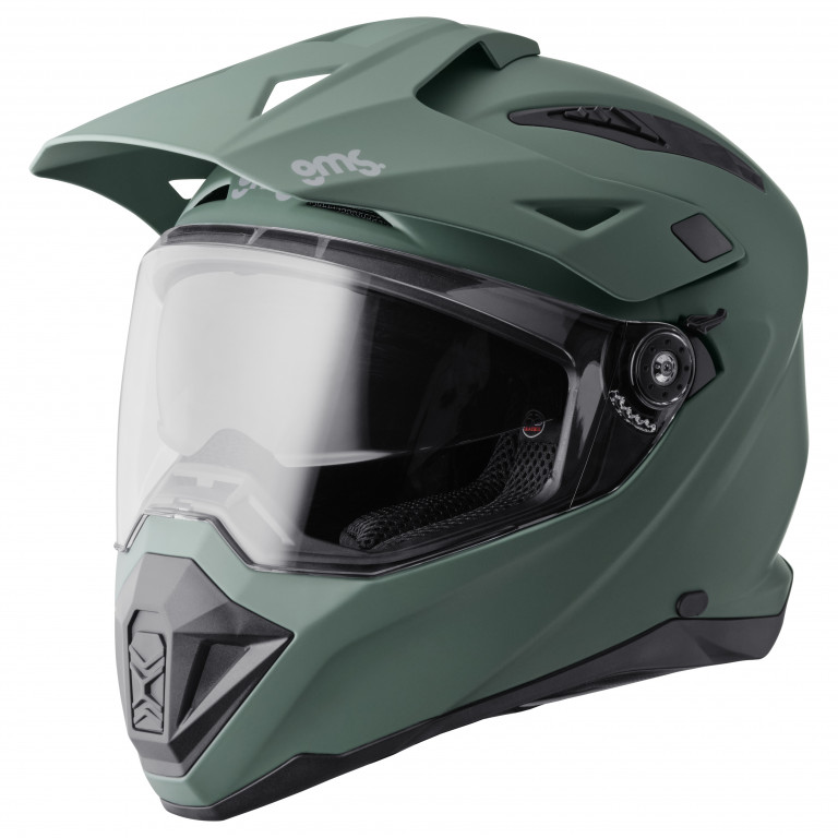 Enduro helmet GMS ADVENTUS matt green XS