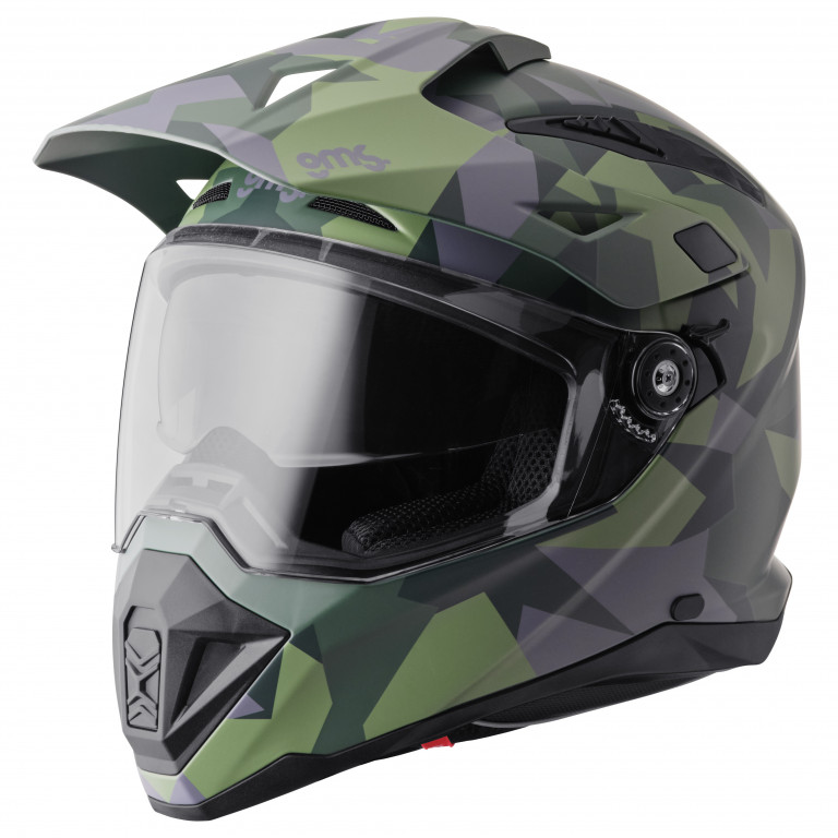 Enduro helmet GMS ADVENTUS CAMO matt green-black-camo XS