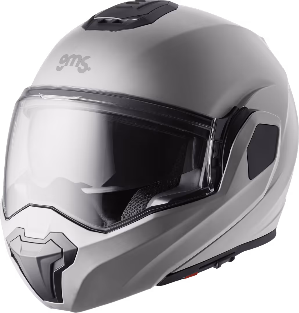 Flip back helmet GMS FLIPPO satin light grey 2XL