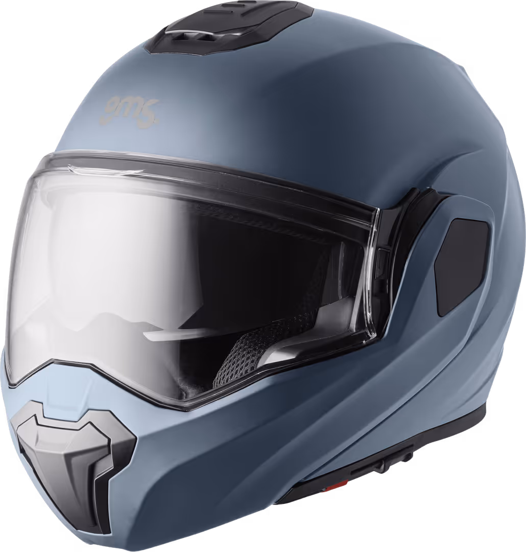 Flip back helmet GMS FLIPPO satin grey-blue 2XL