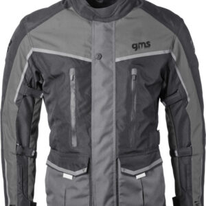Moto jakna GMS Twister Neo WP Man crna-siva 10XL