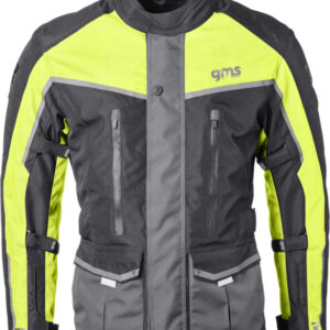 Moto jakna GMS Twister Neo WP Man crna-žuta 5XL