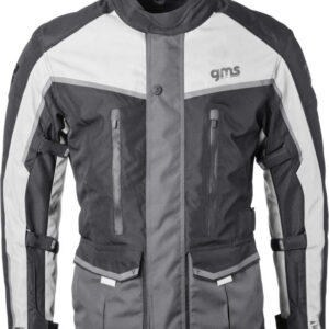 Moto jakna GMS Twister Neo WP Man crna-siva-bijela 2XL
