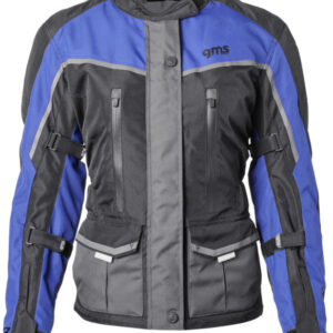 Moto jakna GMS Twister Neo WP Lady crna-plava D2XL