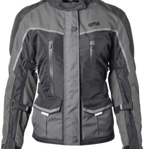 Moto jakna GMS Twister Neo WP Lady crna-siva D3XL