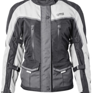 Moto jakna GMS Twister Neo WP Lady crna-siva-bijela D2XL