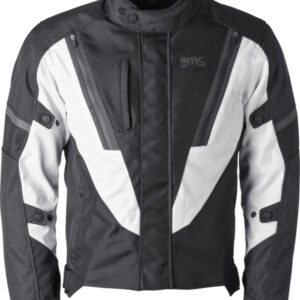 Moto jakna GMS AVON WP MAN crna-bijela 2XL