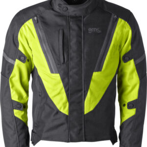 Moto jakna GMS AVON WP MAN crna-fluorescentno žuta 2XL
