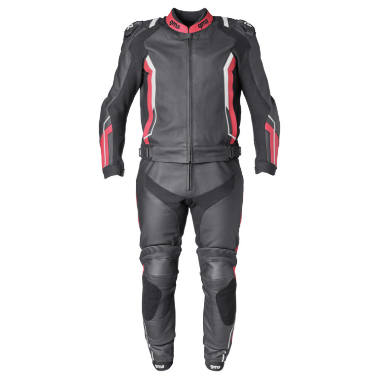 2pcs leather suit GMS GR-1 black-red-white 48H
