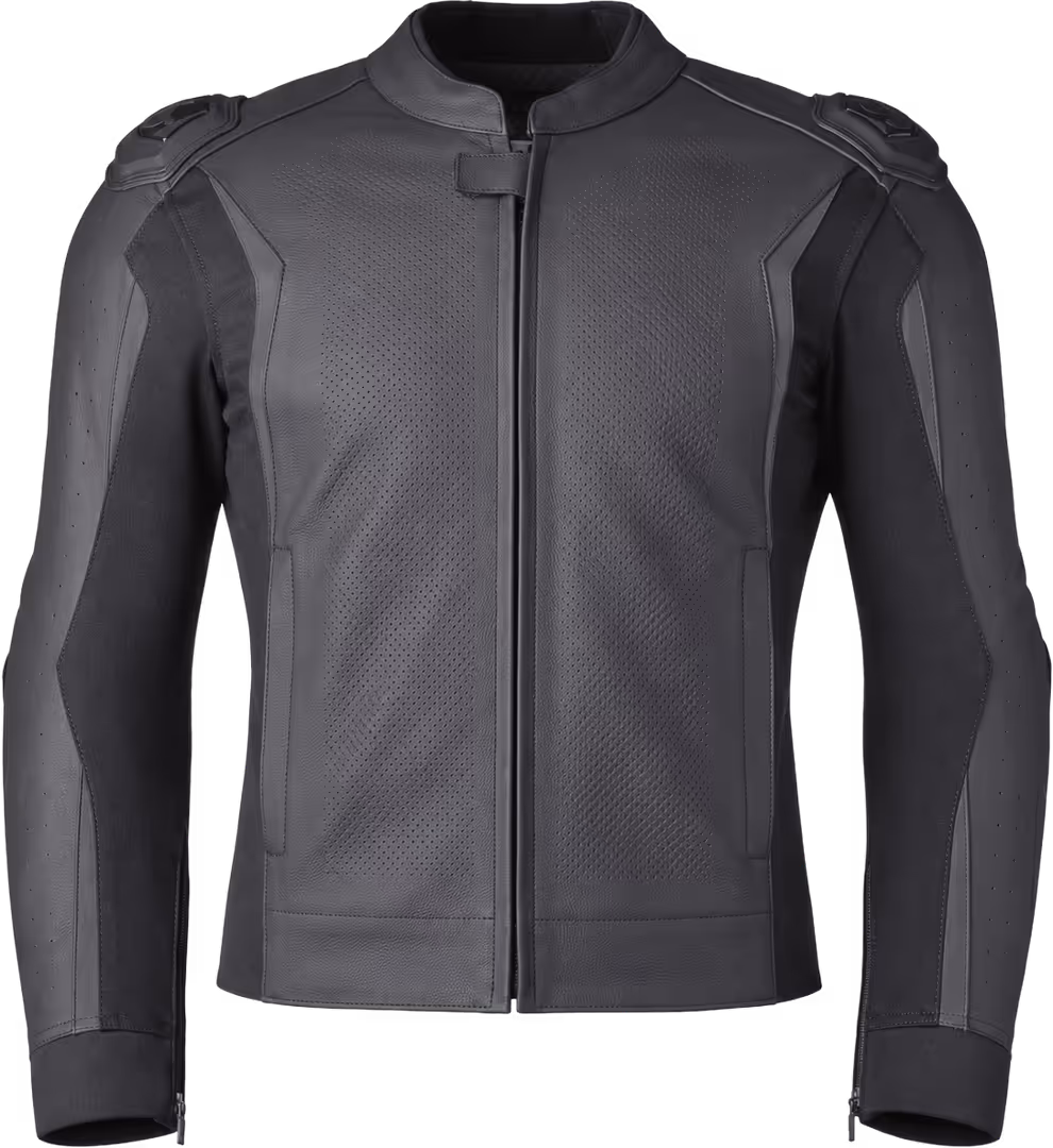 Leather jacket GMS GR-2 black-grey 102H