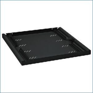 Triton polica 19″ 1U/350mm, crna, RAB-UP-350-A4