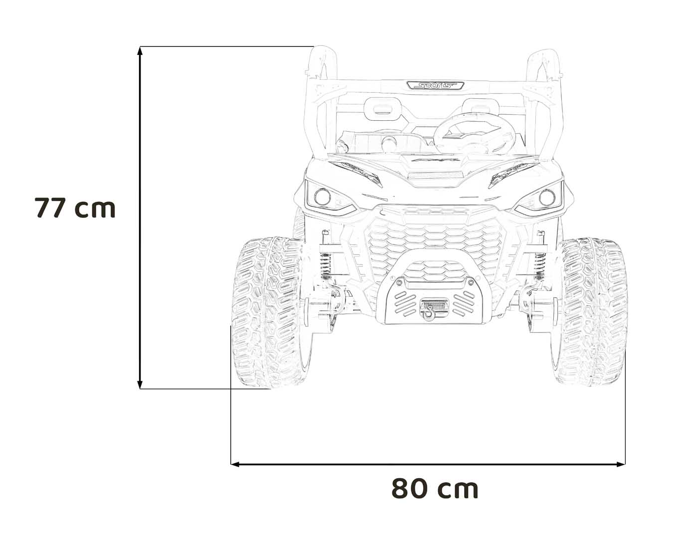 Dječji automobil Farmer kamion UTV trkaći plava