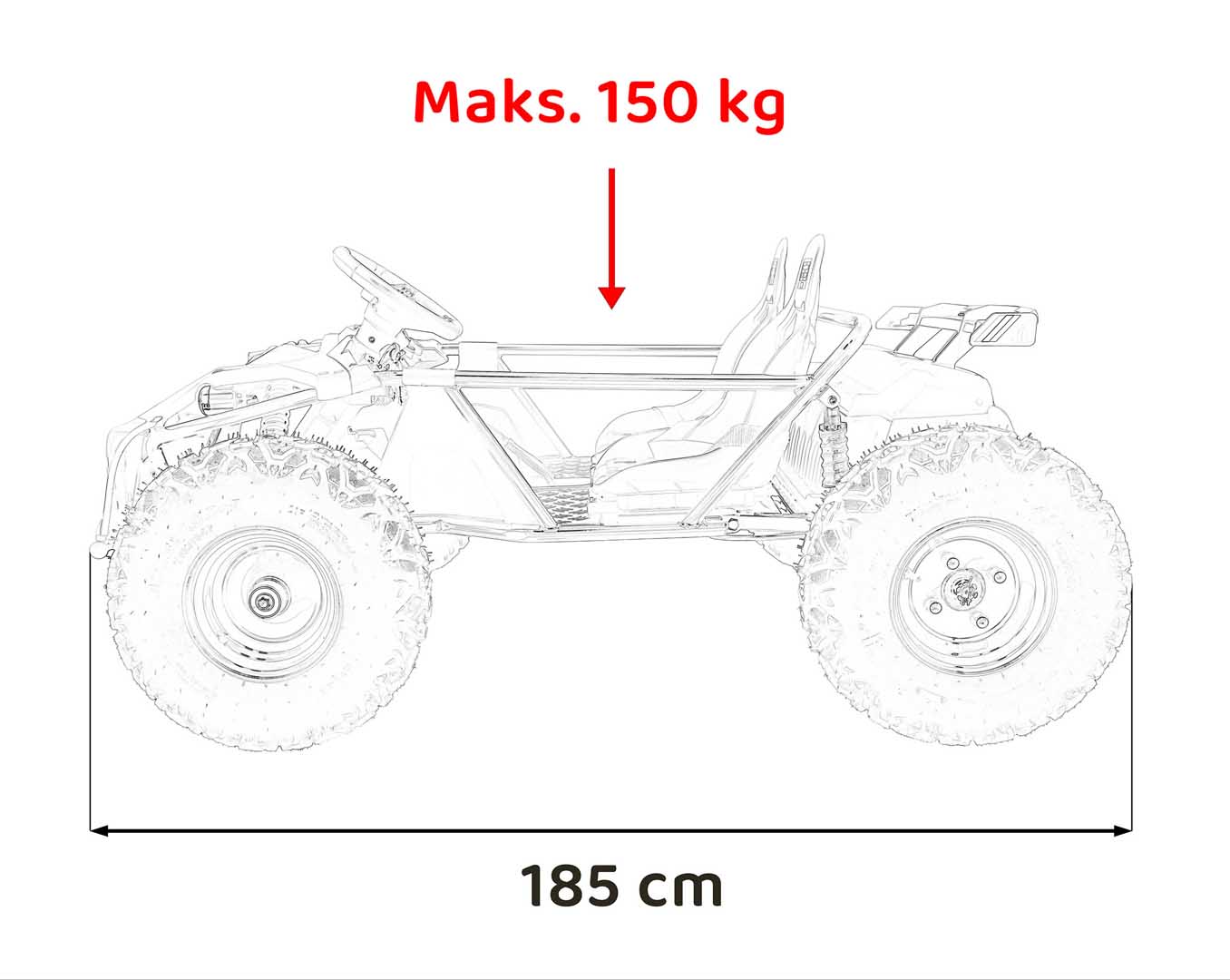 GENERAL 63 Dječji automobil zelena