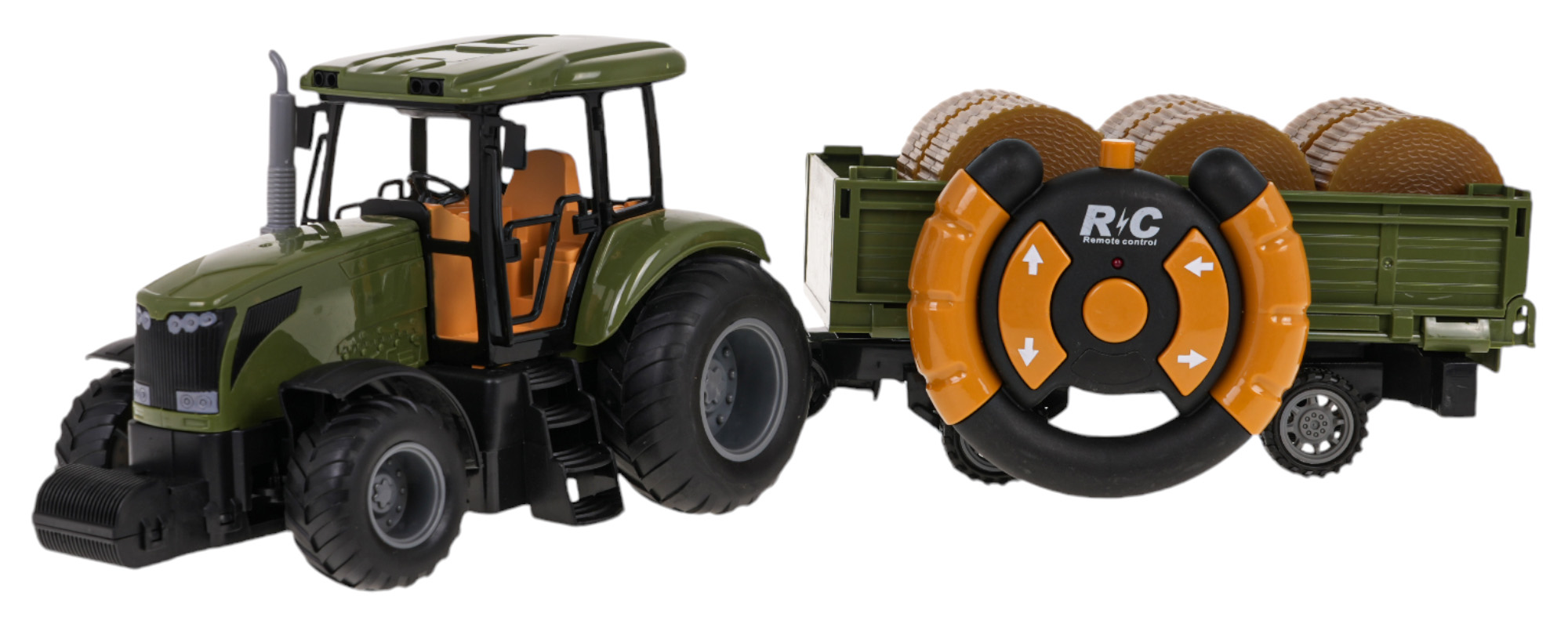 Zelena R/C traktor i prikolica