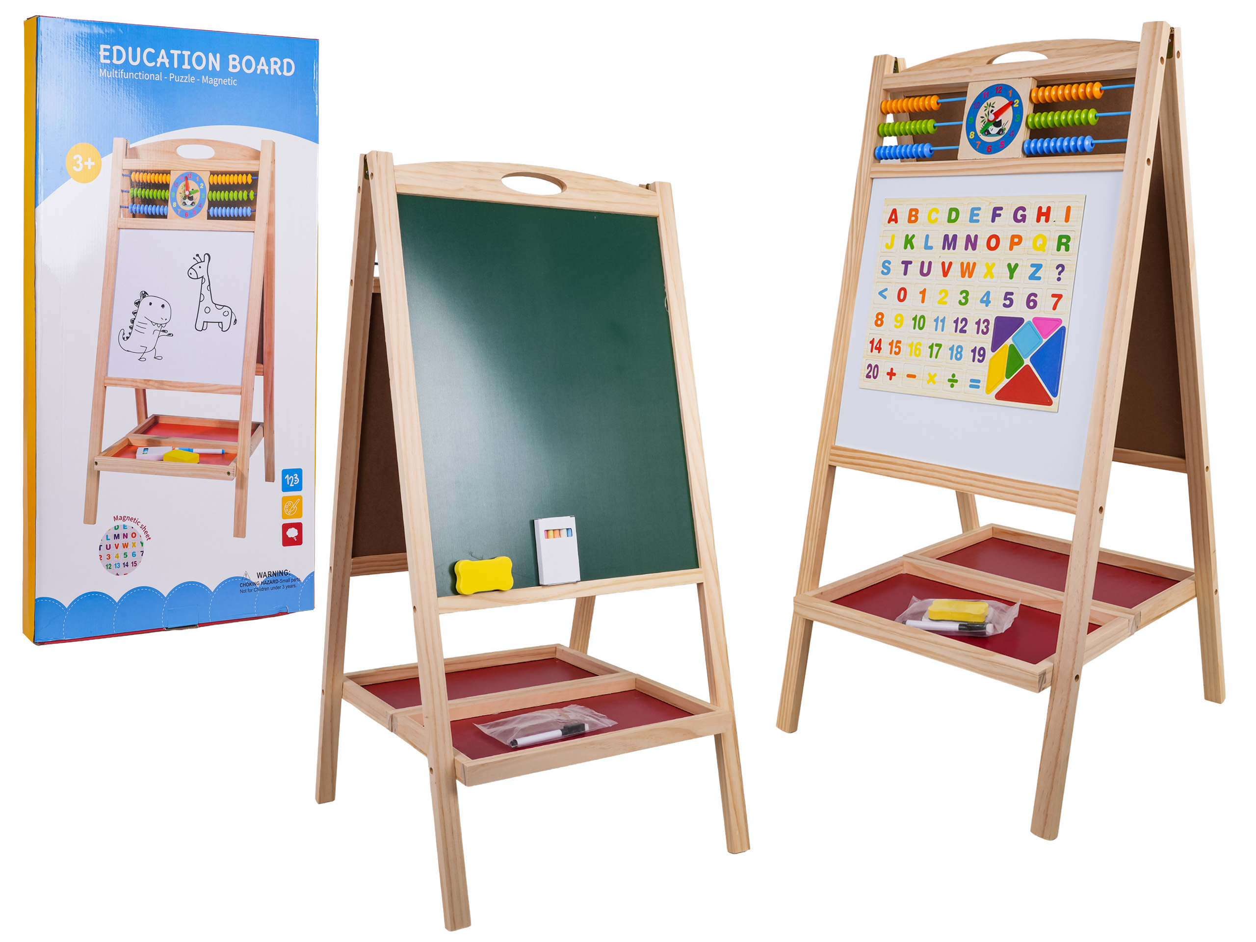 Wooden Board with Abacus + Accessories