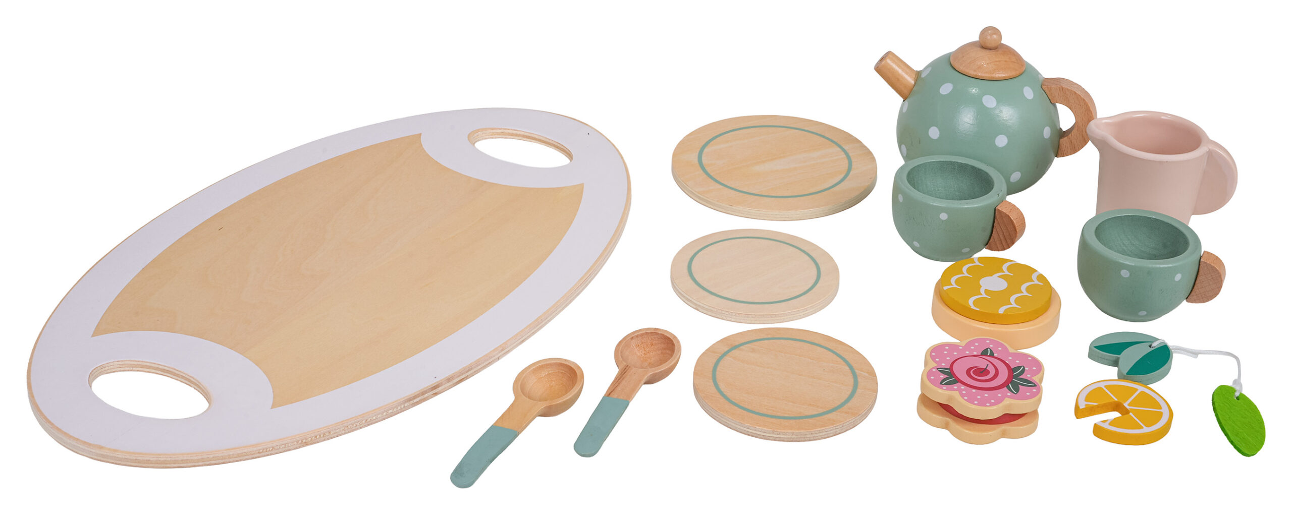 Wooden Tea Set + Accessories