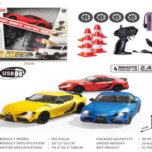 Drift automobil SPEED + dodaci, crveni