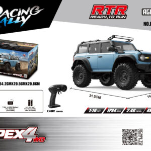 RC terenski automobil RTR APEX 4 1:16 plavi